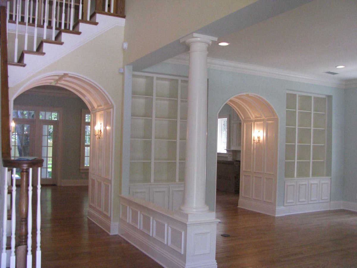 South Tampa Colonial Home - View of foyer and stairs
